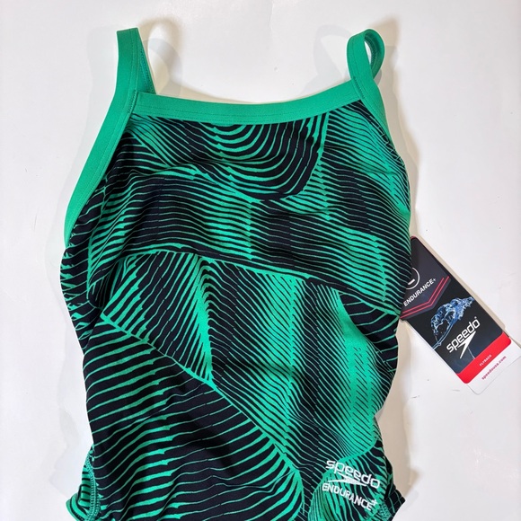 Speedo Other - Speedo Swimsuit One Piece Endurance+Flyback Youth Competitive Blue Green S/4